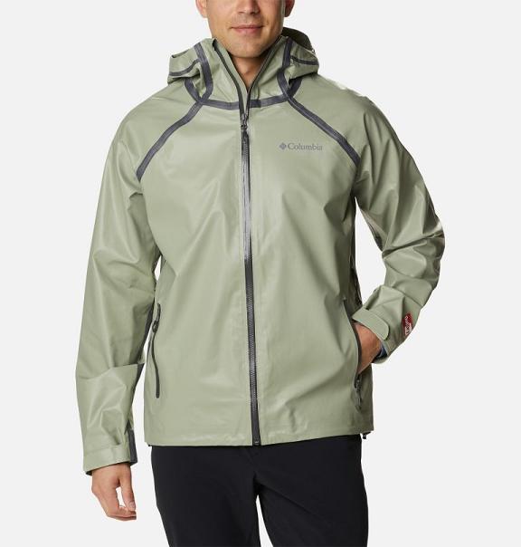 Columbia OutDry Rain Jacket Green For Men's NZ49615 New Zealand